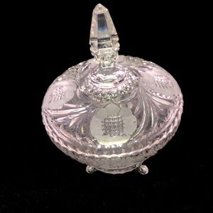 Crystal sunflower design candy/nut/fruit dish